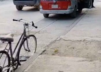 Ciclista en presunto estado de ebriedad resulta herido tras chocar contra motociclista en El Mante, Tamaulipas