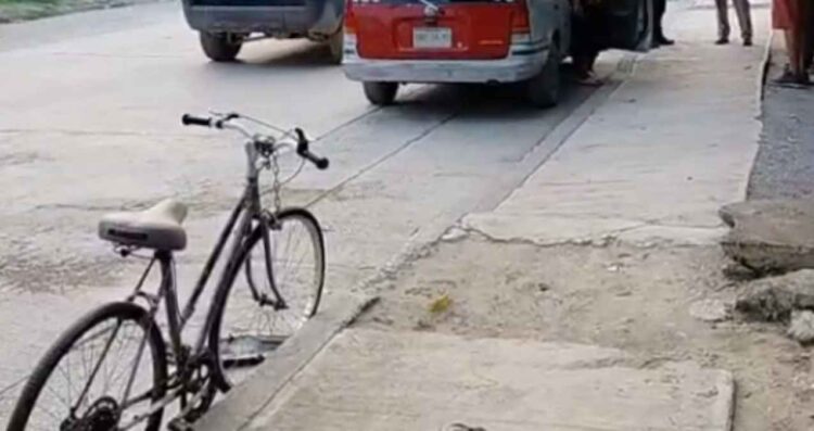 Ciclista en presunto estado de ebriedad resulta herido tras chocar contra motociclista en El Mante, Tamaulipas