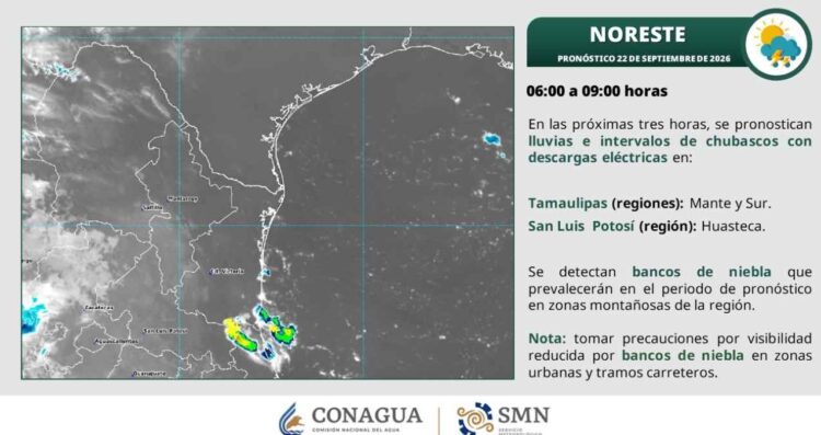 clima hoy en los municipios de Tamaulipas