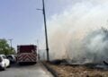 _incendio puente peatonal Matamoros