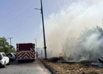 _incendio puente peatonal Matamoros