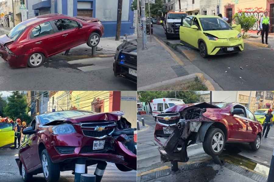 jóvenes choque en Monterrey