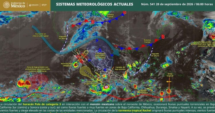 lluvias torrenciales huracán Polo