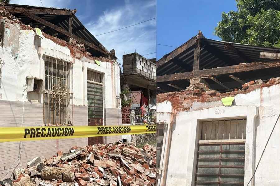 marquesina vivienda lluvias Tampico