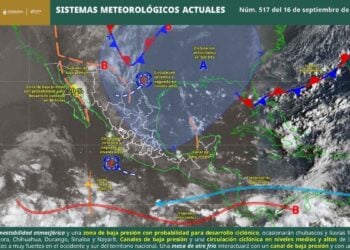 monzón mexicano y el aire frío hoy