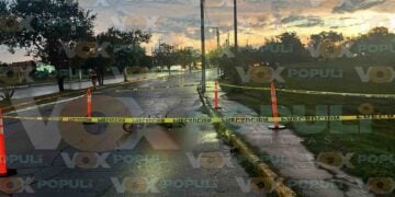 motociclista barandal en Altamira