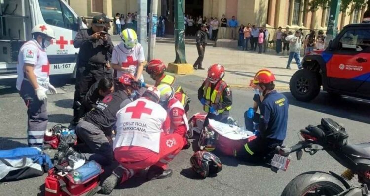 motociclista lesionado Monterrey