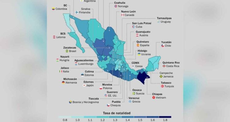 _natalidad en México países