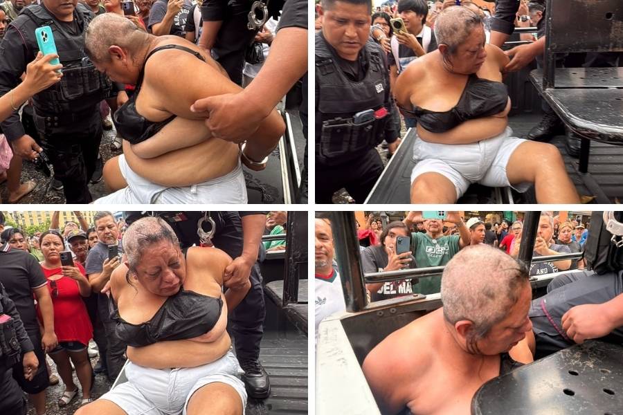 presunta fardera en Tampico