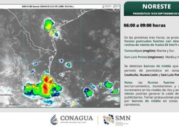 pronóstico del tiempo a Tamaulipas hoy