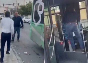 riña chofer automovilista en Apodaca