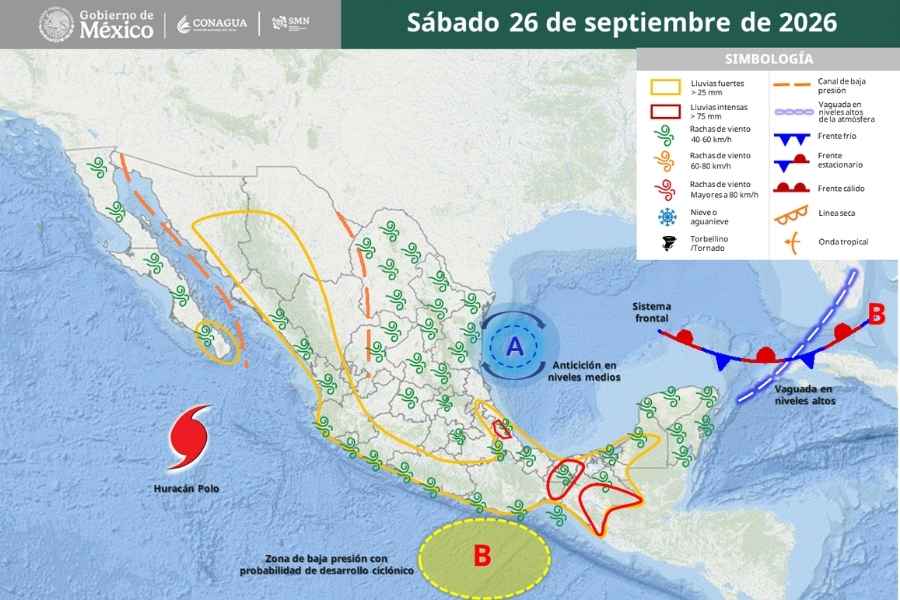 sabado 26 septiembre clima