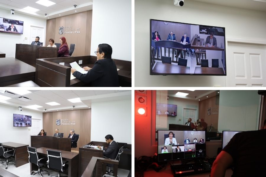 sesiones judiciales en vivo en Tamaulipas