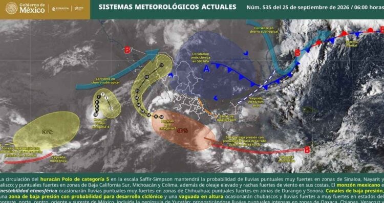 temporal de lluvias hoy