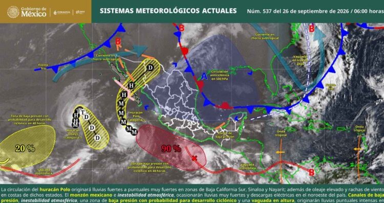 temporal de lluvias y contrastes térmicos