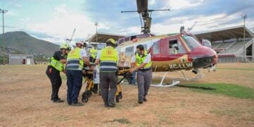 traslado aéreo de recién nacida