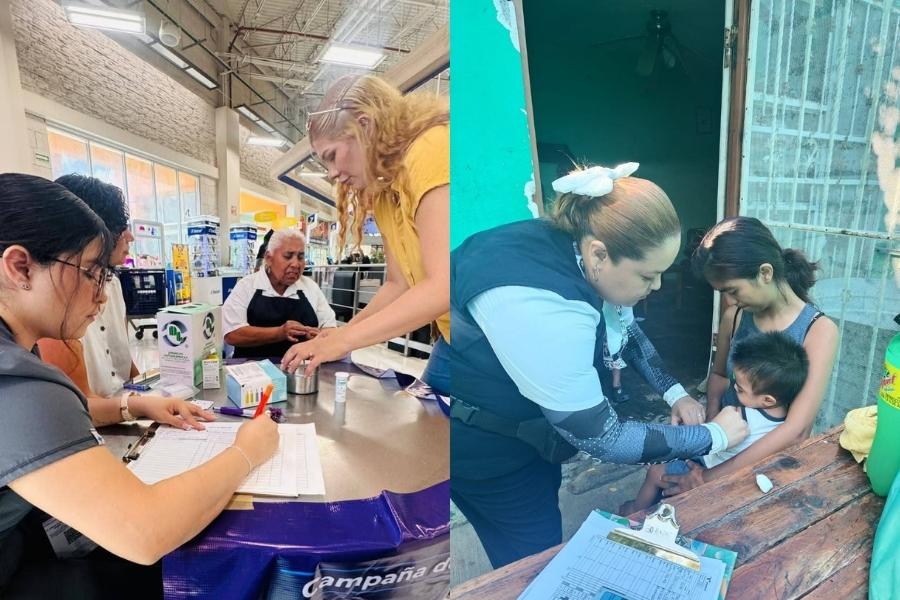  vacunación  influenza Nuevo Laredo