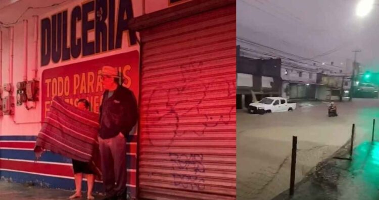 Adultos mayores inundación en Monterrey