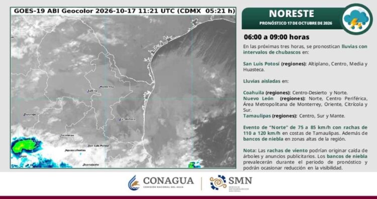 Aire polar descenso Tamaulipas