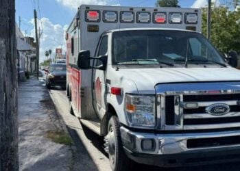 Auxilian motociclista Morelos en Matamoros