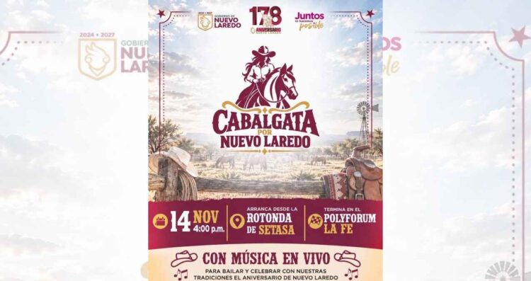 Cabalgata por Nuevo Laredo familias