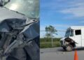 Camioneta choca en Sendero Nacional