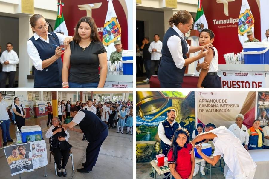 Campaña de vacunación invernal Tamaulipas