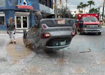 Choque dos vehículos en Reynosa