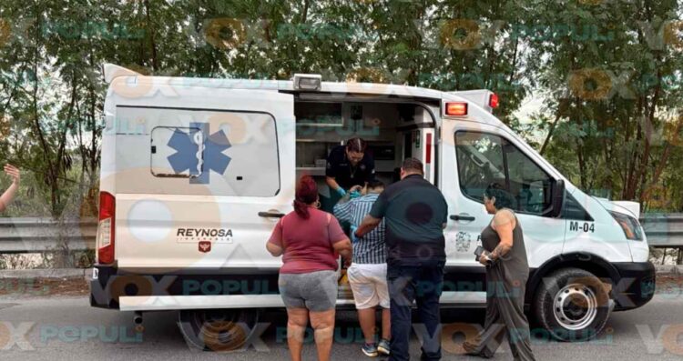 Choque persona lesionada Reynosa