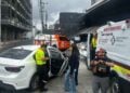 Choque poste mujeres Monterrey