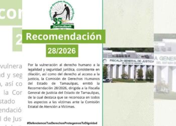 Codhet recomendación Fiscalía de Tamaulipas