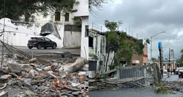 Colapsa habitación en Monterrey
