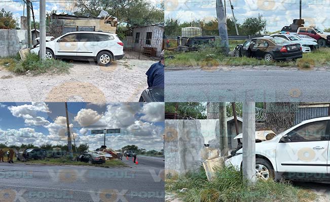 Colisión en Libramiento Azalduas de Reynosa