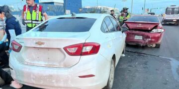 Conductora dormida choque Nuevo Laredo