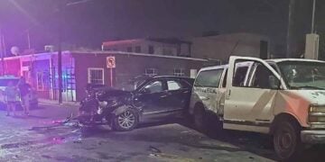 Conductora fuerte choque Nuevo Laredo