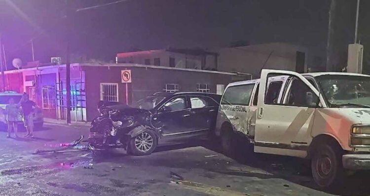 Conductora fuerte choque Nuevo Laredo