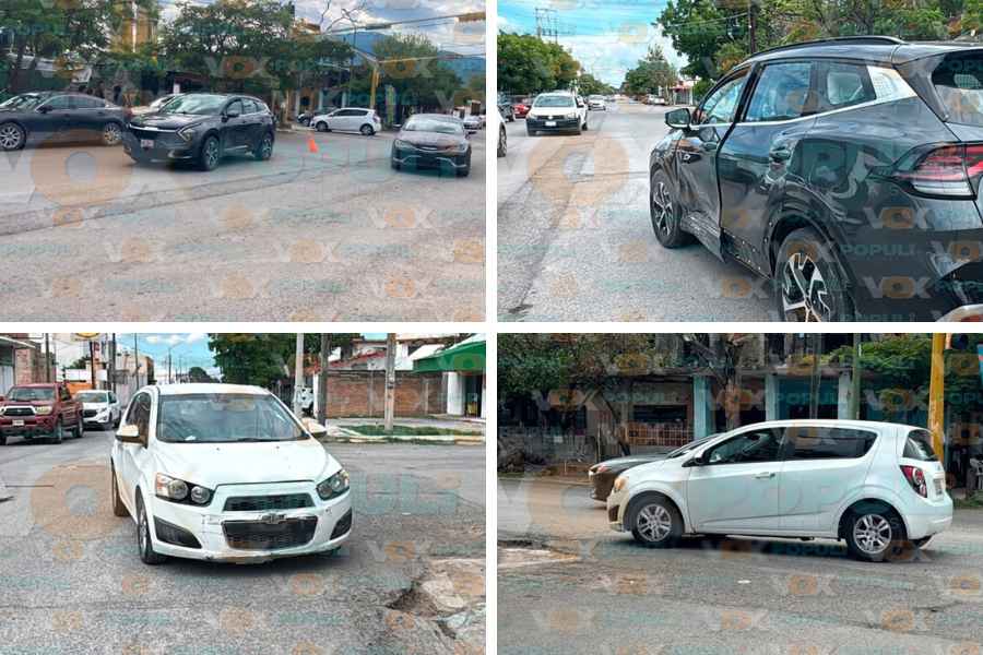 Conductores chocan en Victoria