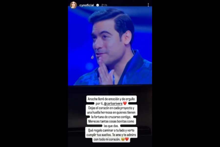 Cynthia Rodríguez mensaje a Carlos