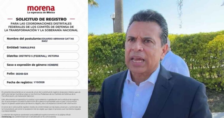 Eduardo Gattás registro Morena