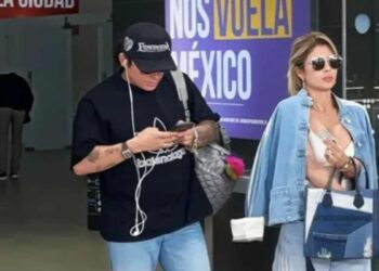 Edwin Luna y Kimberly Flores llegan juntos a Monterrey tras pausa matrimonial