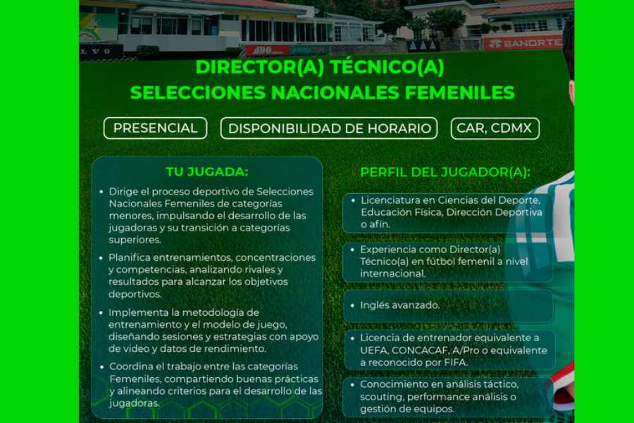 FMF la Selección Femenil entrenador