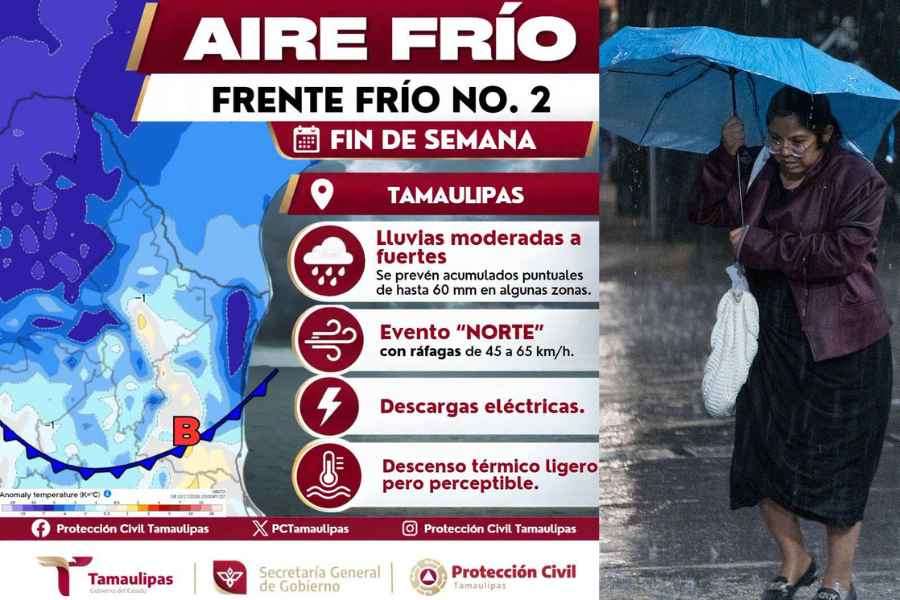 Frente frío 2 Tamaulipas
