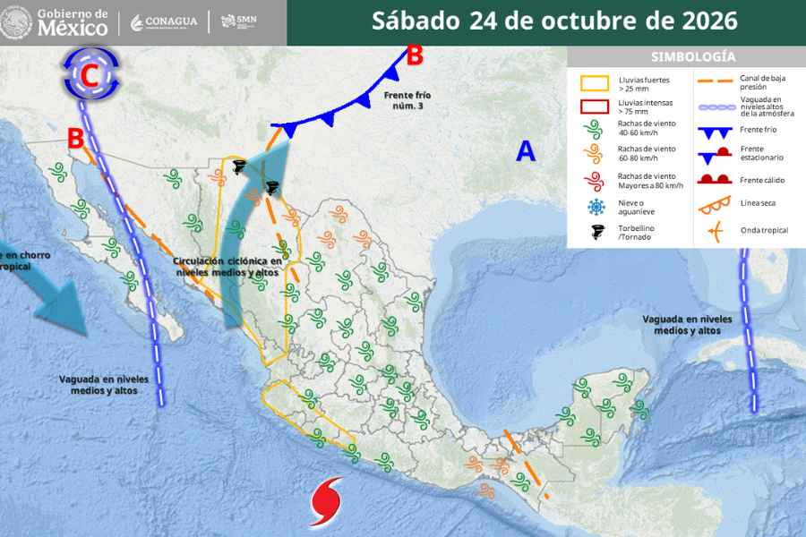 Frente frío 3 congelará