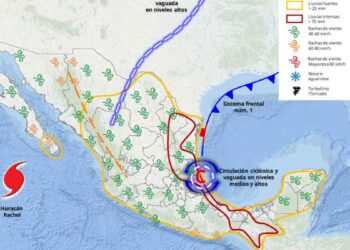 Frente lluvias domingo