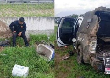 Fuerza Civil volcar en Escobedo