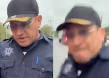Graban presunta agresión de agente de Tránsito contra conductor en Hidalgo, Nuevo León