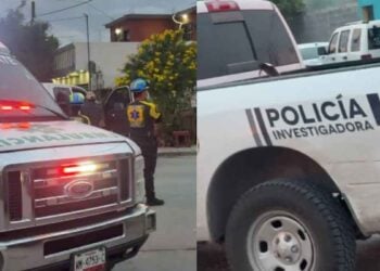 Hombre camioneta en Matamoros