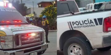 Hombre camioneta en Matamoros