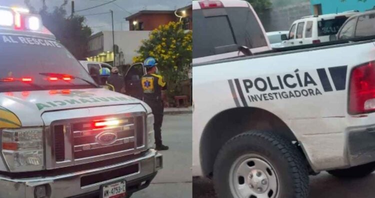 Hombre camioneta en Matamoros