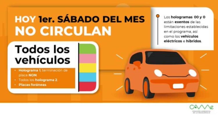 Hoy No Circula este 3 de octubre